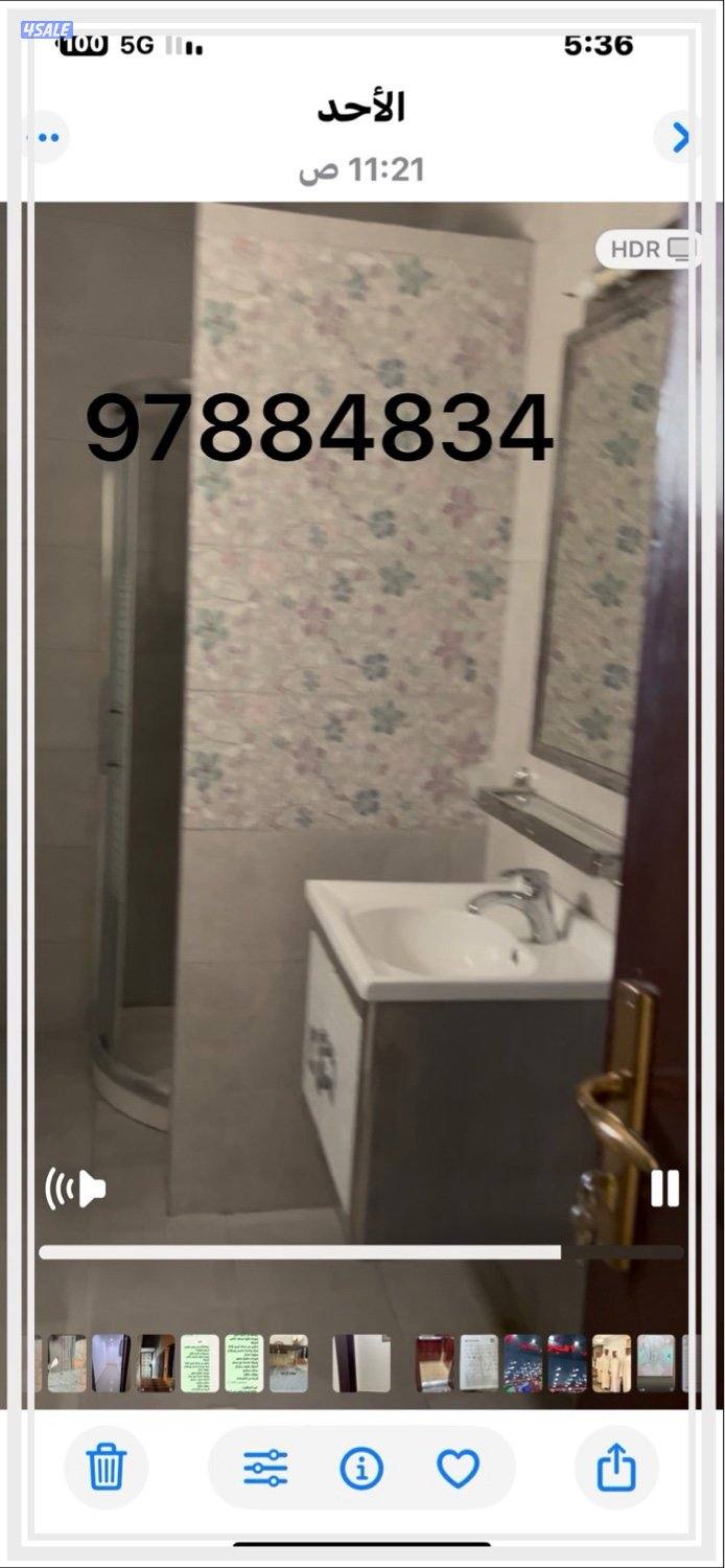 شقه سلام 3 غ 1 ماستر 2 غرفه بينهم حمام غ شغال مصعد سنترال موقف مضلل1