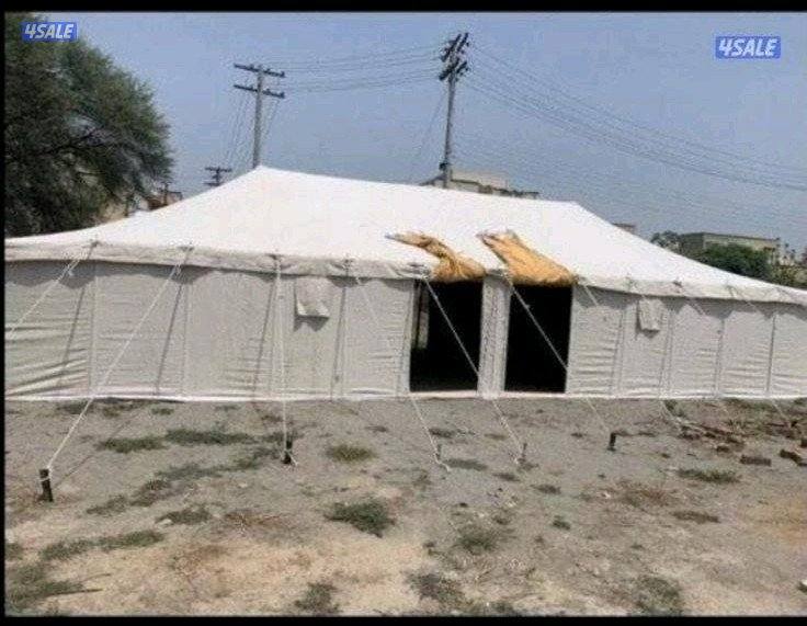 للبيع خيام جديد باكستاني ٣طبقات خام درجه اول ٢٤ ملي1