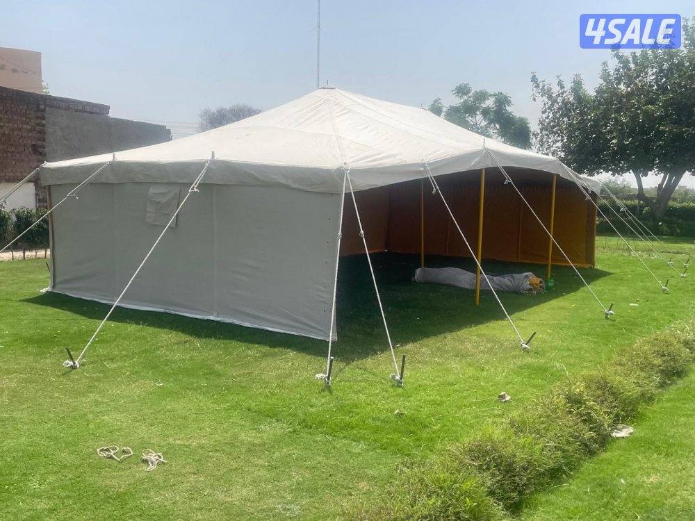 للبيع خيام جديد باكستاني ٣طبقات خام درجه اول ٢٤ ملي0