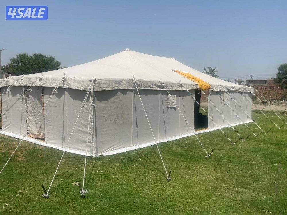 للبيع خيام جديد باكستاني ٣طبقات خام درجه اول ٢٤ ملي3