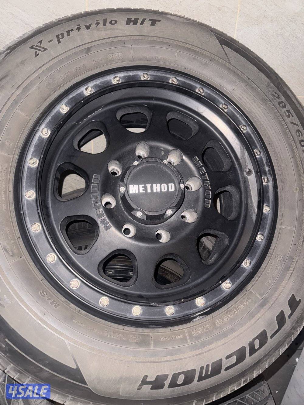 للبيع رنقات ميثود ( اصليين ) 8 براغي حجم 18 وتواير نظاف0