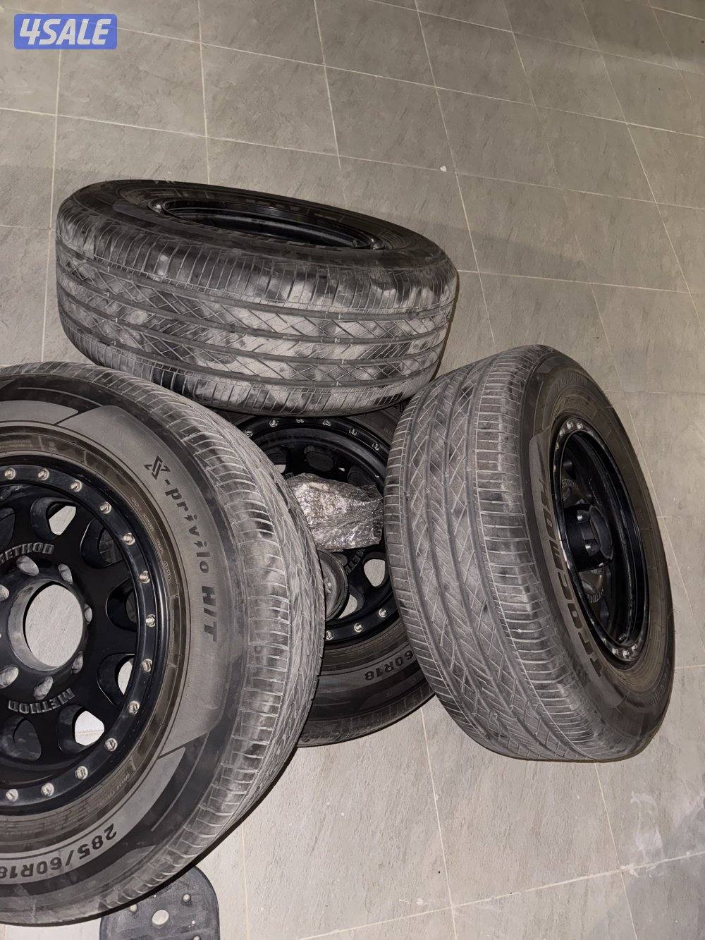 للبيع رنقات ميثود ( اصليين ) 8 براغي حجم 18 وتواير نظاف2