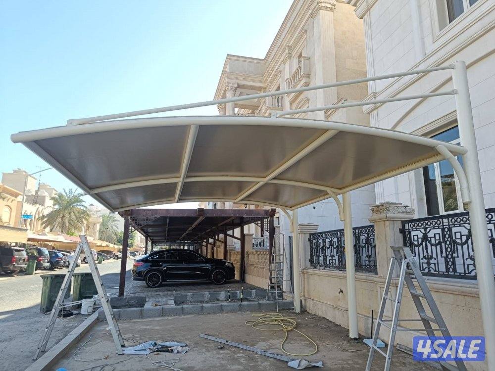 تصميم وتنفيذ مظلات (PVC / WPC / بولي كربونيت / سندوتش بنل6