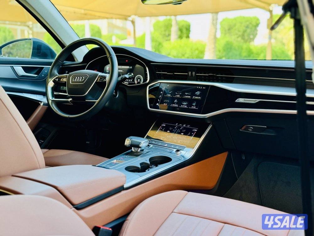 اودي A6  اس لاين الفل موديل 2023 عداد ٥٦ الف كامل المواصفات الغانم3