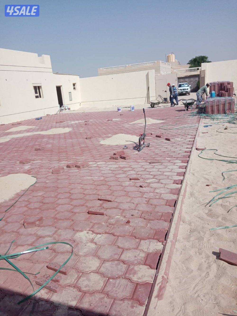 معلم فني لتركيب وتوريد البلاط المتداخل والكربستون وتنسيق الحداق شامله4