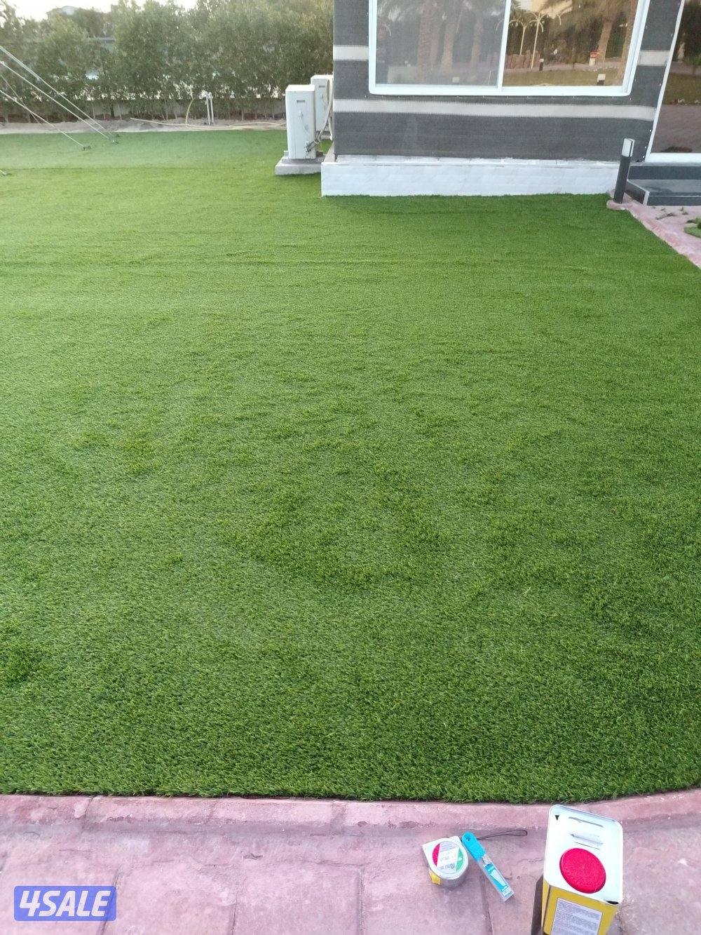 تنسيق حداىق وتركيب ثيل صناعي وتركيب سياج تركي10