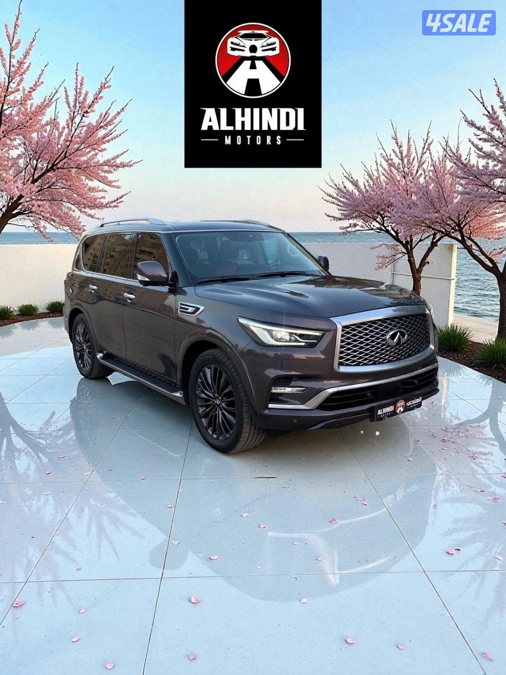 📍انفينيتي QX80 -م2022 - عداد 42 الف- البابطين - صبغ وكالة📍2