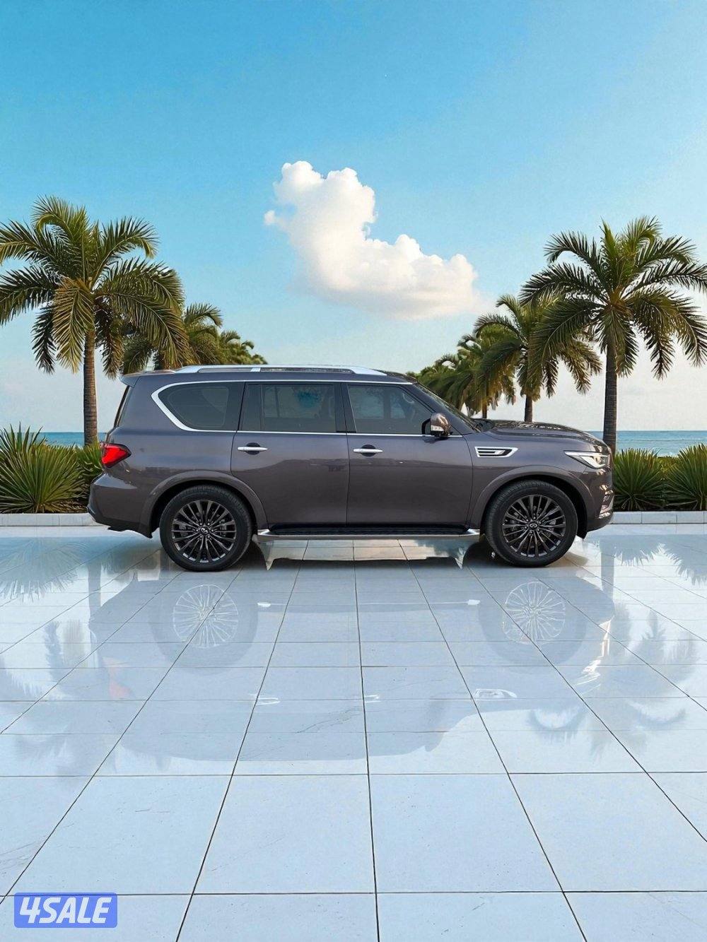 📍انفينيتي QX80 -م2022 - عداد 42 الف- البابطين - صبغ وكالة📍4