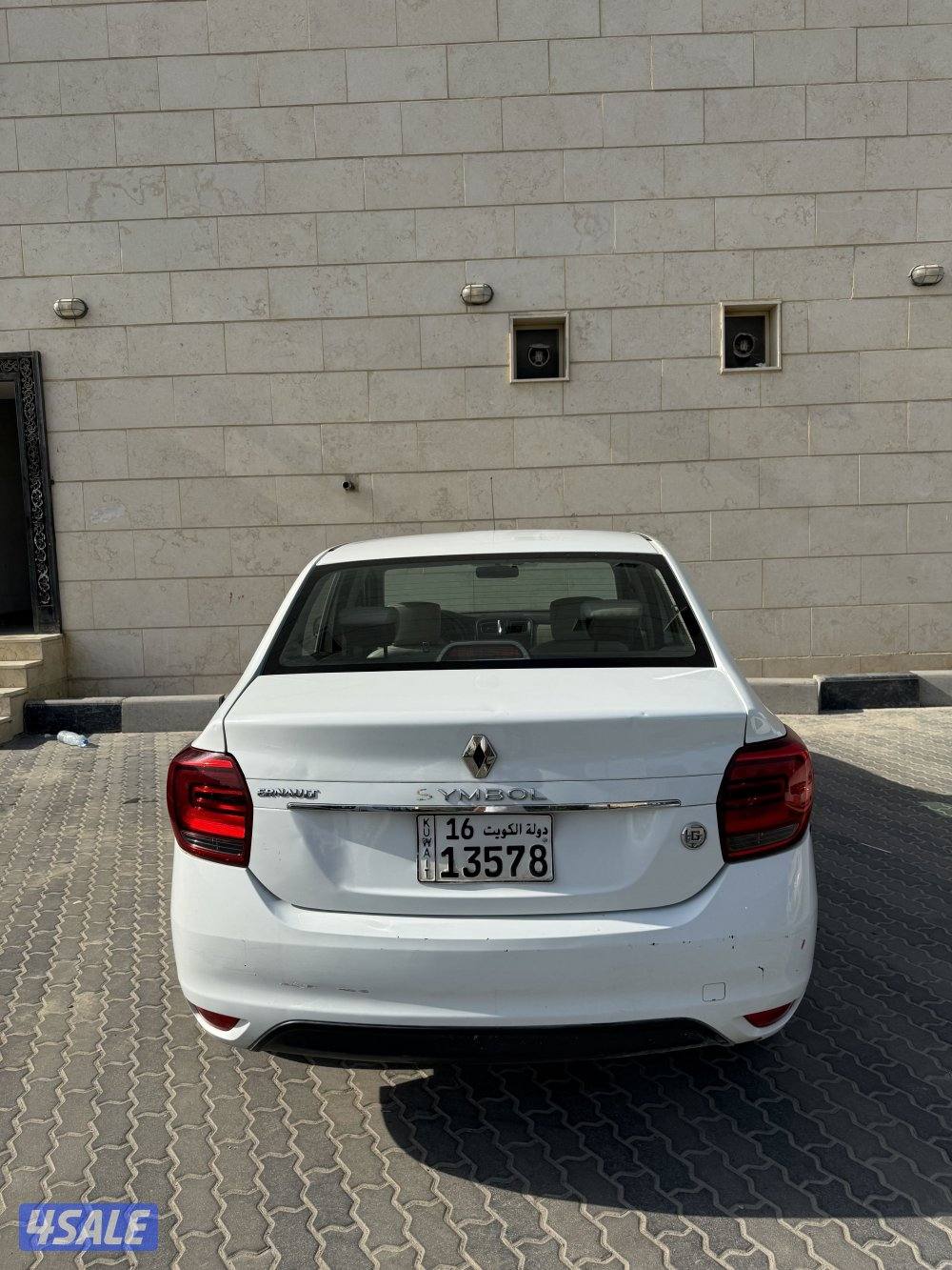 رينو سيمبول موديل ٢٠١٩ ابيض لا تحتاج اي شي بيعه سريعة0