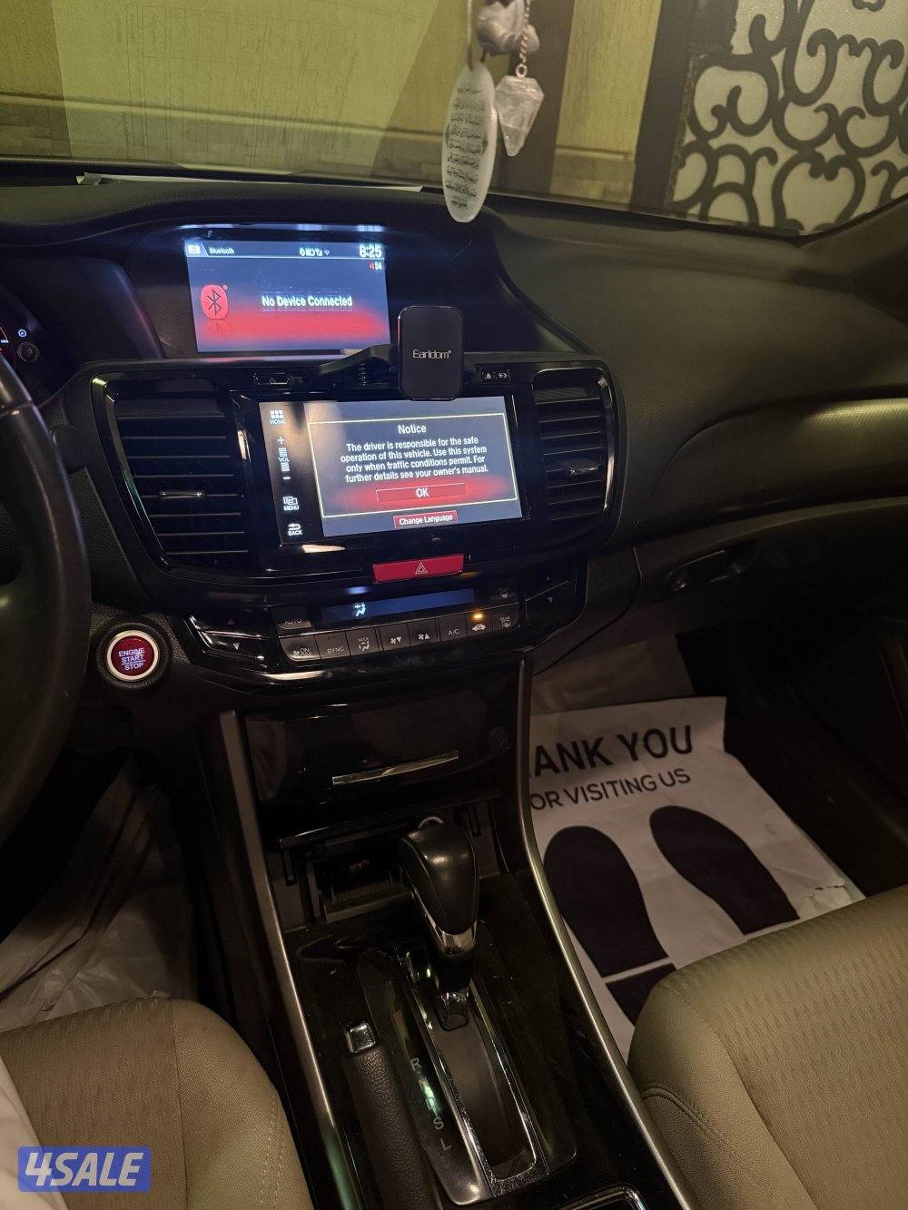 للبيع هوندا اكورد موديل 20162