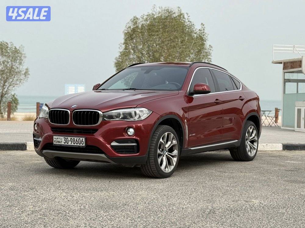 للبيع BMW X6 موديل 2015 الغانم صبغ الوكاله عداد 98 الف0