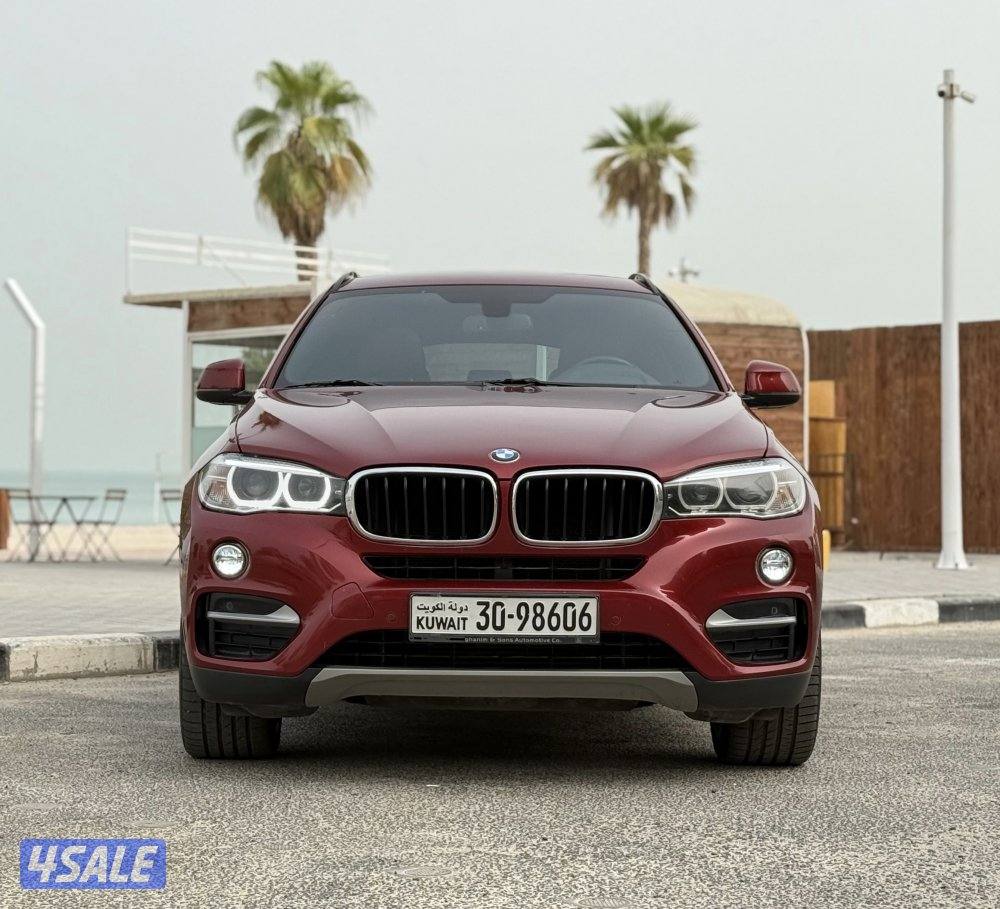 للبيع BMW X6 موديل 2015 الغانم صبغ الوكاله عداد 98 الف2