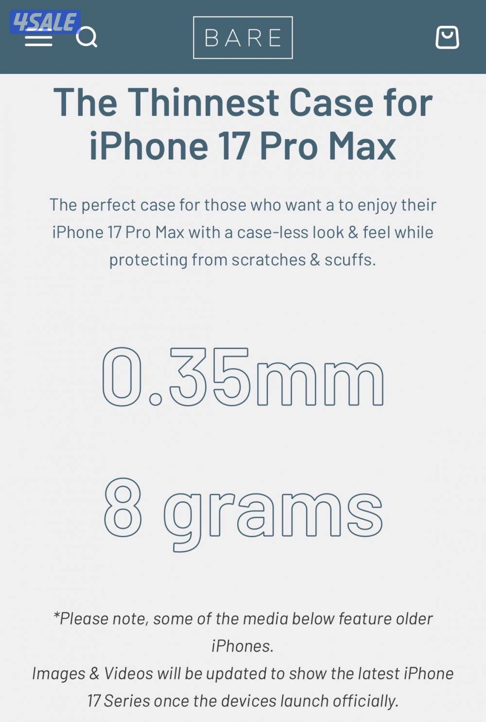 كفر الريشة الأصلي لـ17 برو ماكس1