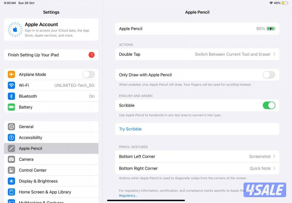 ابل بنسل الجيل الثاني – Apple Pencil 2nd Generation3