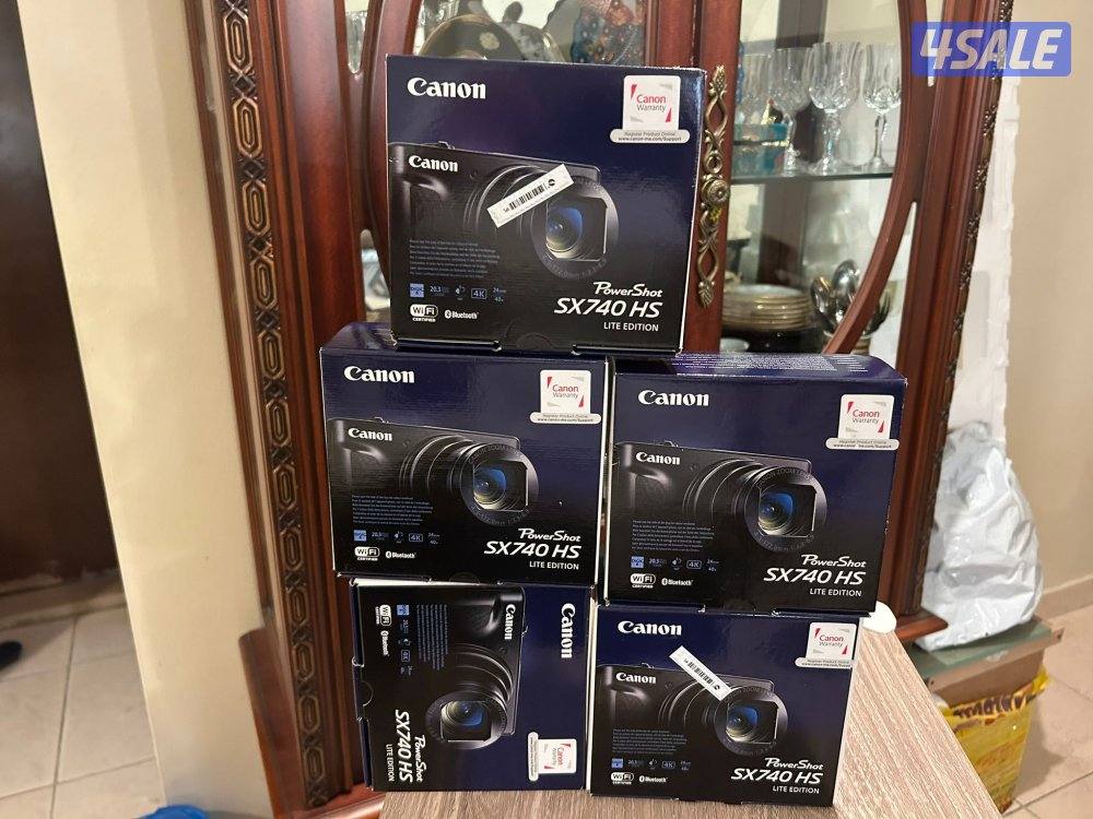 عرض كميرات كانون sx740 جديده بي كرتونه سعر ٢٥٠ كميه جدا محدوده لونين0