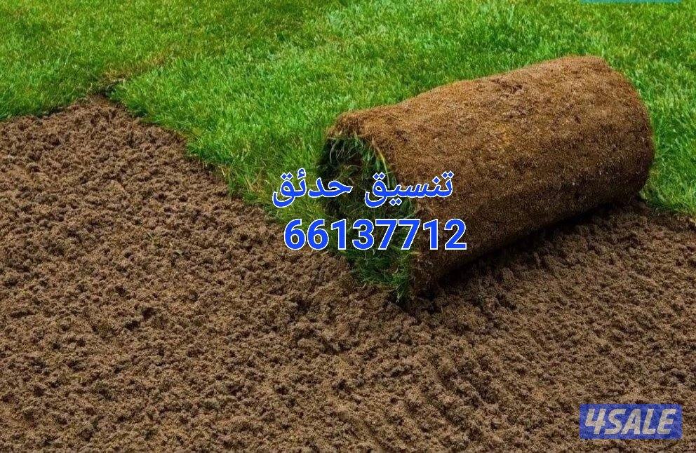 تنسيق حدائق وعمل شلالات ونوفير زراع التيل الطبيعي وتركيب  التيل الصناع0