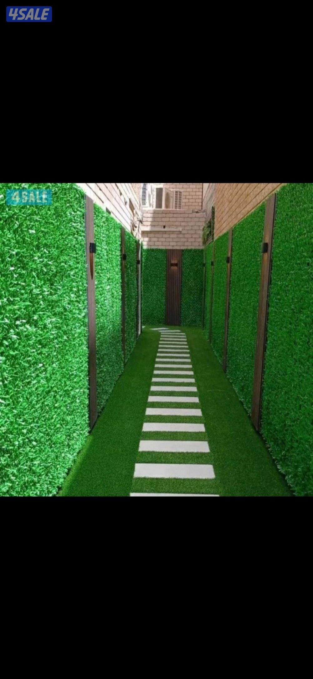 تنسيق حدائق وعمل شلالات ونوفير زراع التيل الطبيعي وتركيب  التيل الصناع3