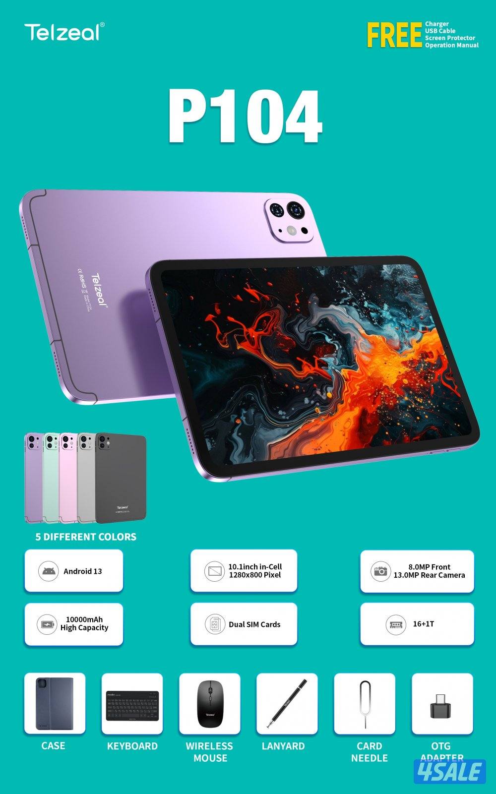 جديد ايباد Pro نظام اندرويد wifi 5G1