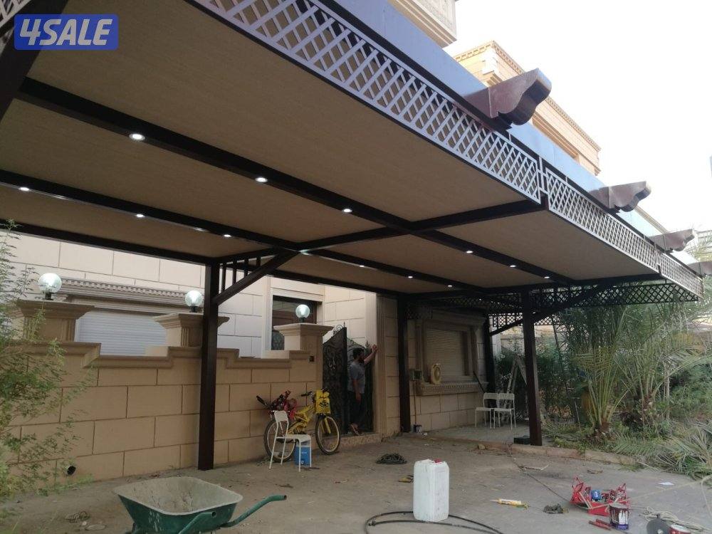 عمل جميع أنواع المظلات والحداده شركت واحت الرياض4