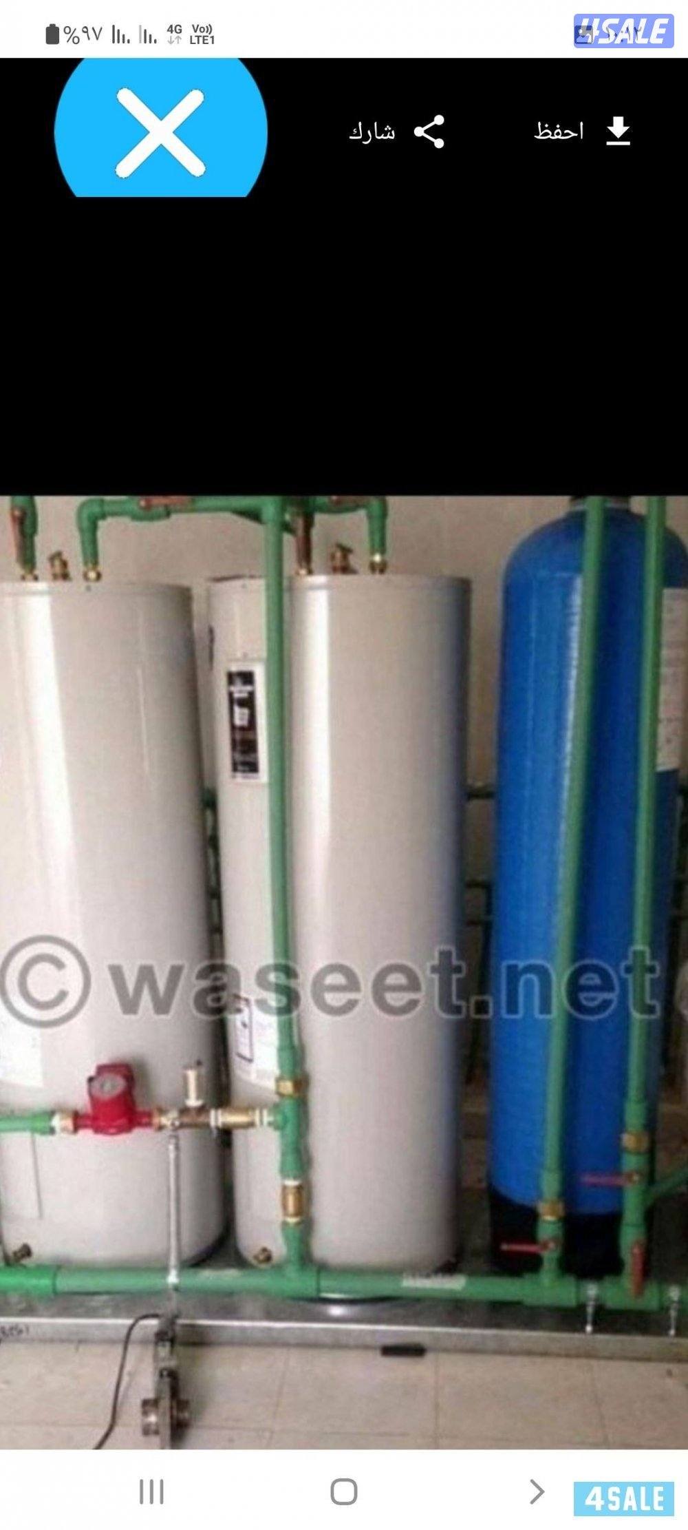 يوجد خزانات مياه وسخانات صيانه السخان المركزي ويوجد سخانات مركزي4