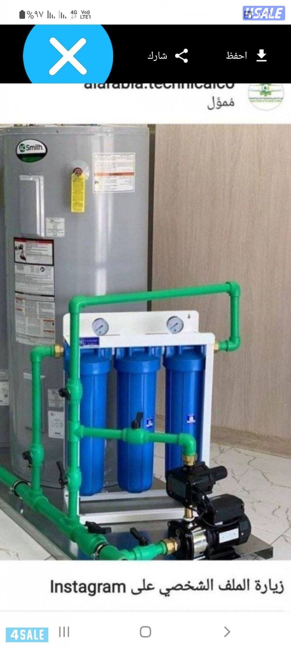 يوجد خزانات مياه وسخانات صيانه السخان المركزي ويوجد سخانات مركزي5