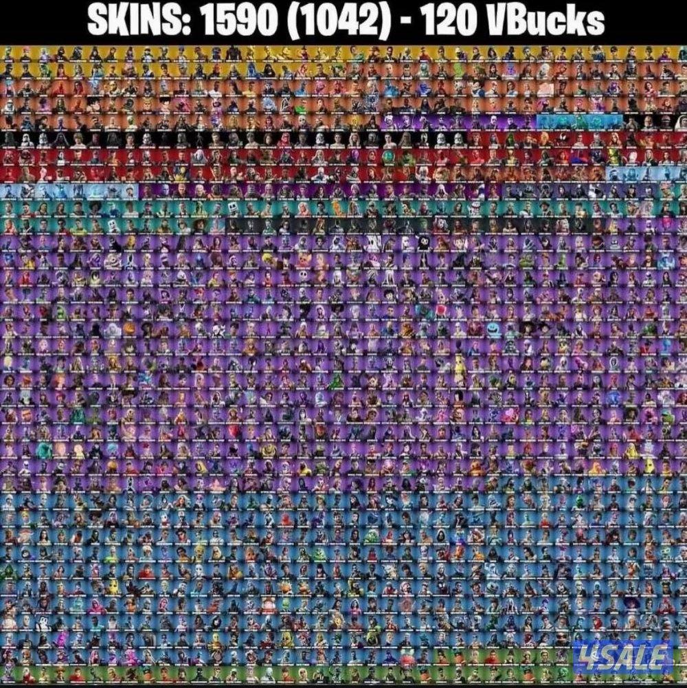 للبيع حساب فورت نايت0