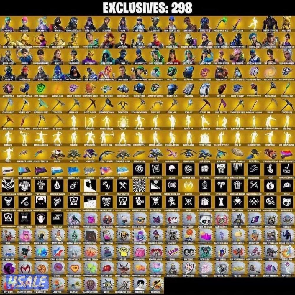 للبيع حساب فورت نايت1