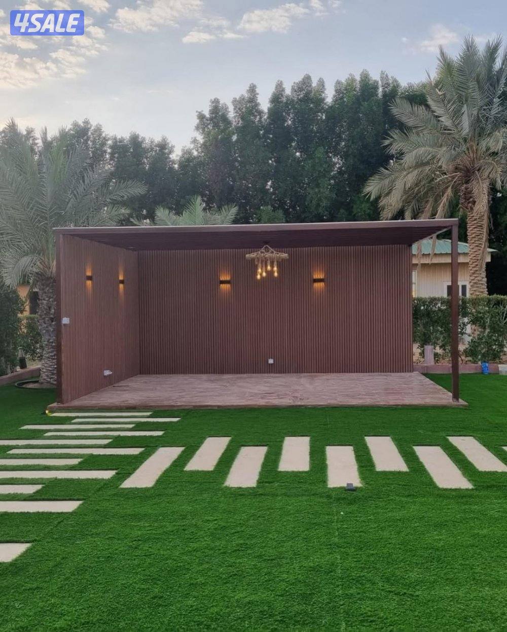 سياج بديل خشب3Dثيل صناعى وطبيعى بلاط ورصيف رخام ونوافير11