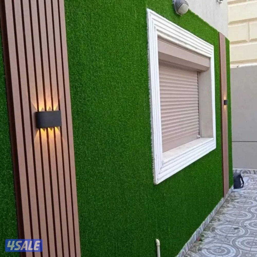 سياج بديل خشب3Dثيل صناعى وطبيعى بلاط ورصيف رخام ونوافير3