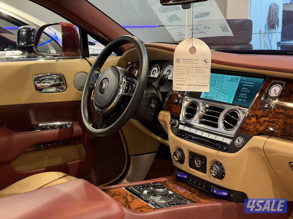 ROLLS ROYCE WRAITH _ عداد قليل _ وارد الغانم _ صبغ الوكاله اوردر خاص3
