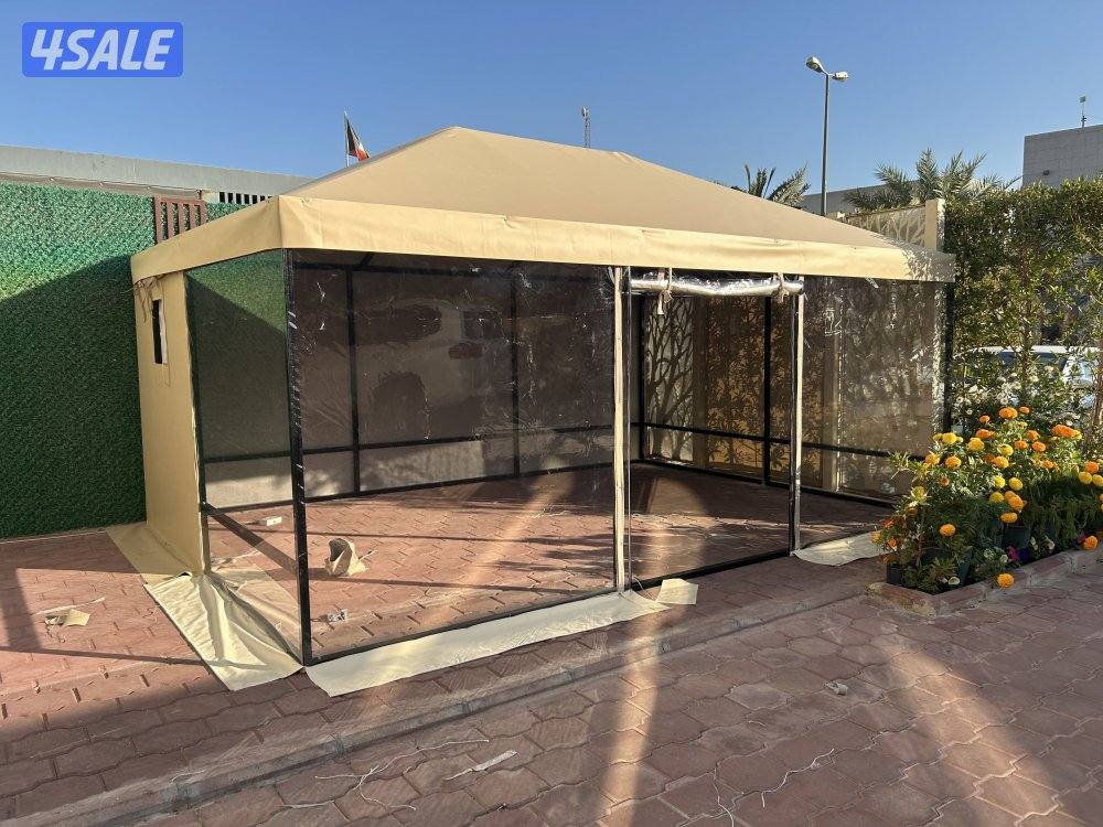 خيام فك وتركيب مع نايلون شفاف امامي3