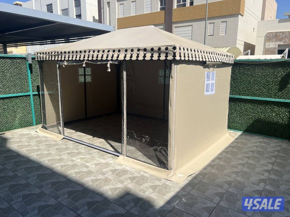 خيام فك وتركيب مع نايلون شفاف امامي5