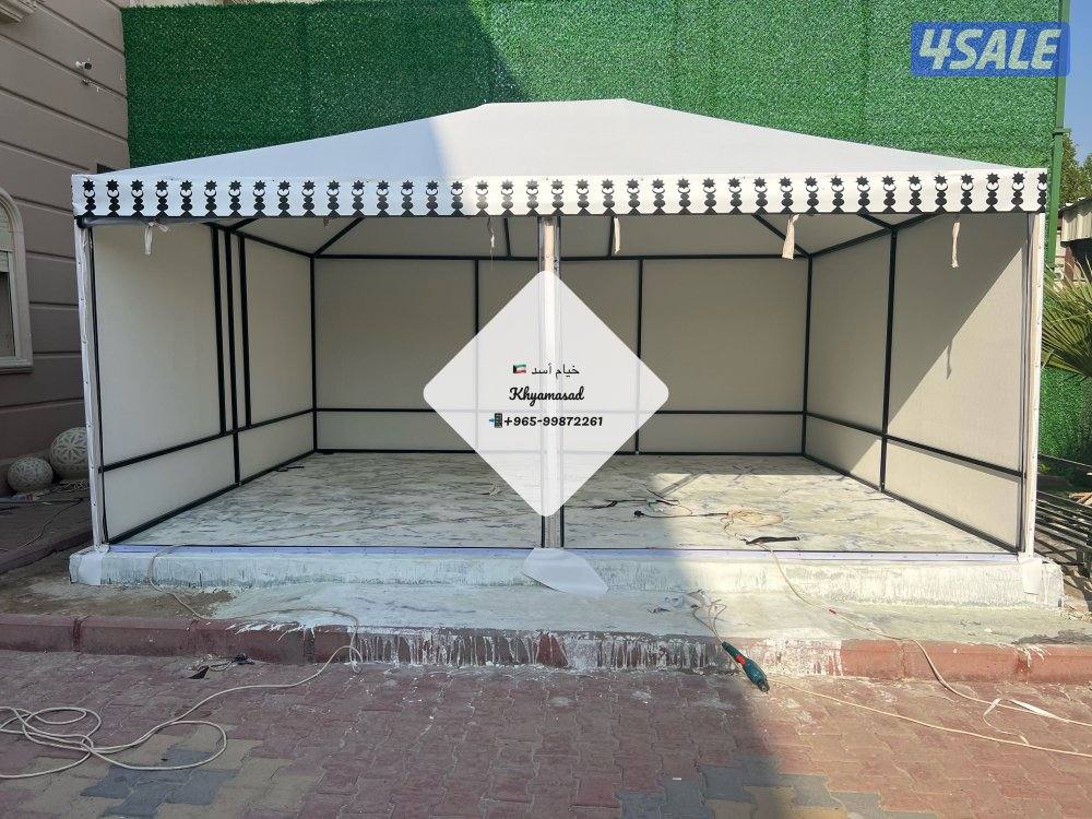 خيام فك وتركيب مع نايلون شفاف امامي6