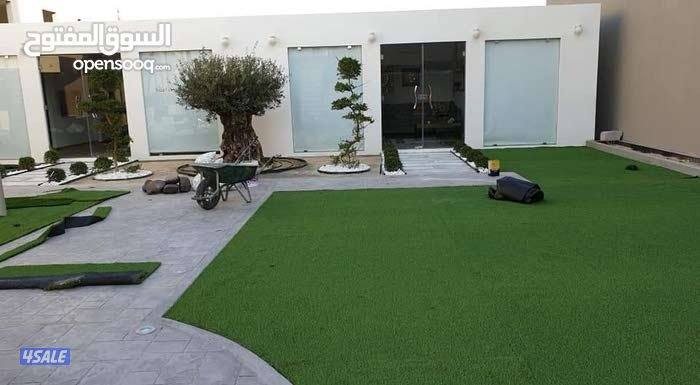 تنسيق_حدائق ثيل_صناعي #سور_تركي تصميم ملاعب قدم بديل_خشب ممرات مظلات2