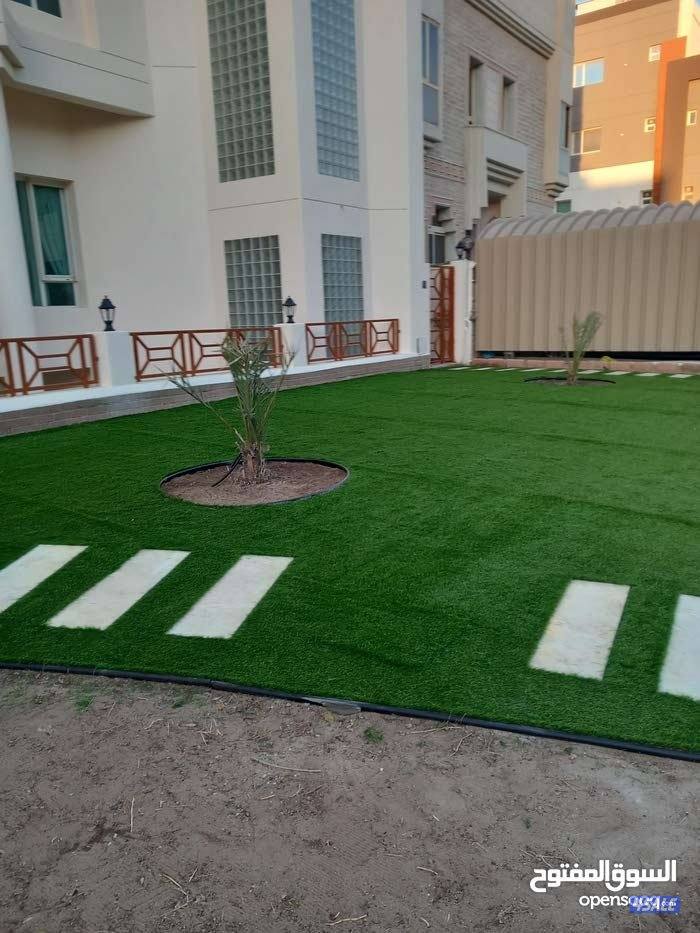 تنسيق_حدائق ثيل_صناعي #سور_تركي تصميم ملاعب قدم بديل_خشب ممرات مظلات10