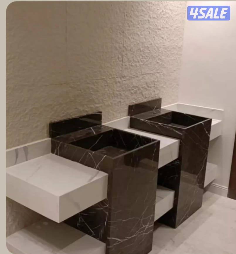 مغاسل ضيوف راقيه 🇰🇼 رخام طبيعي وصناعي3