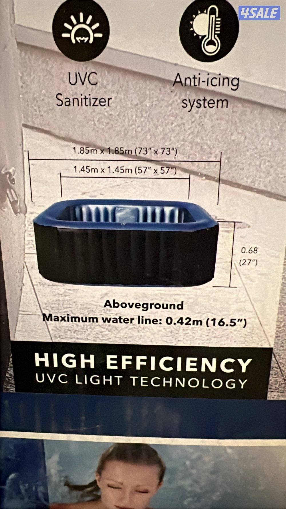 للبيع 3 جاكوزي و2 نطاطيه جديد بالكرتون1