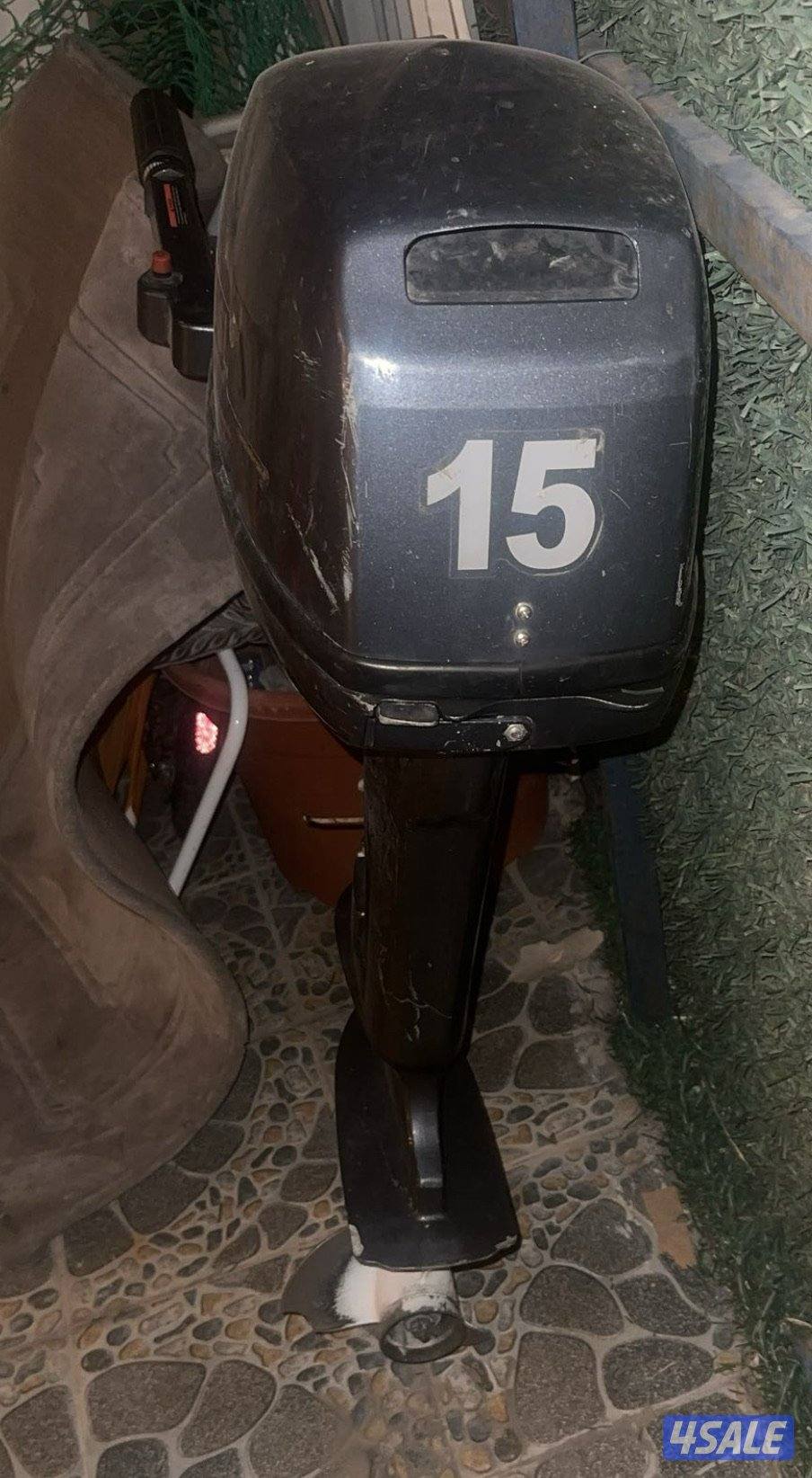 البيع ماكينا 15 حصان + جلن بانزين 25 لتر كامل2