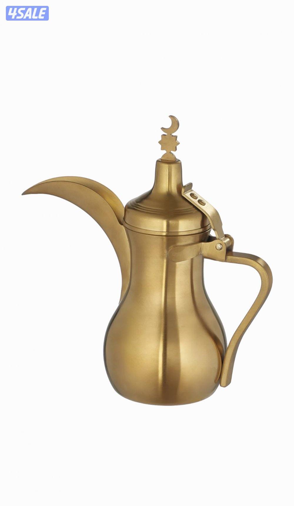 أبيات – دلة الهامة مع حامل ذهبي وأسود – سعة 1 لتر
Abyat – Alhama Dalla1