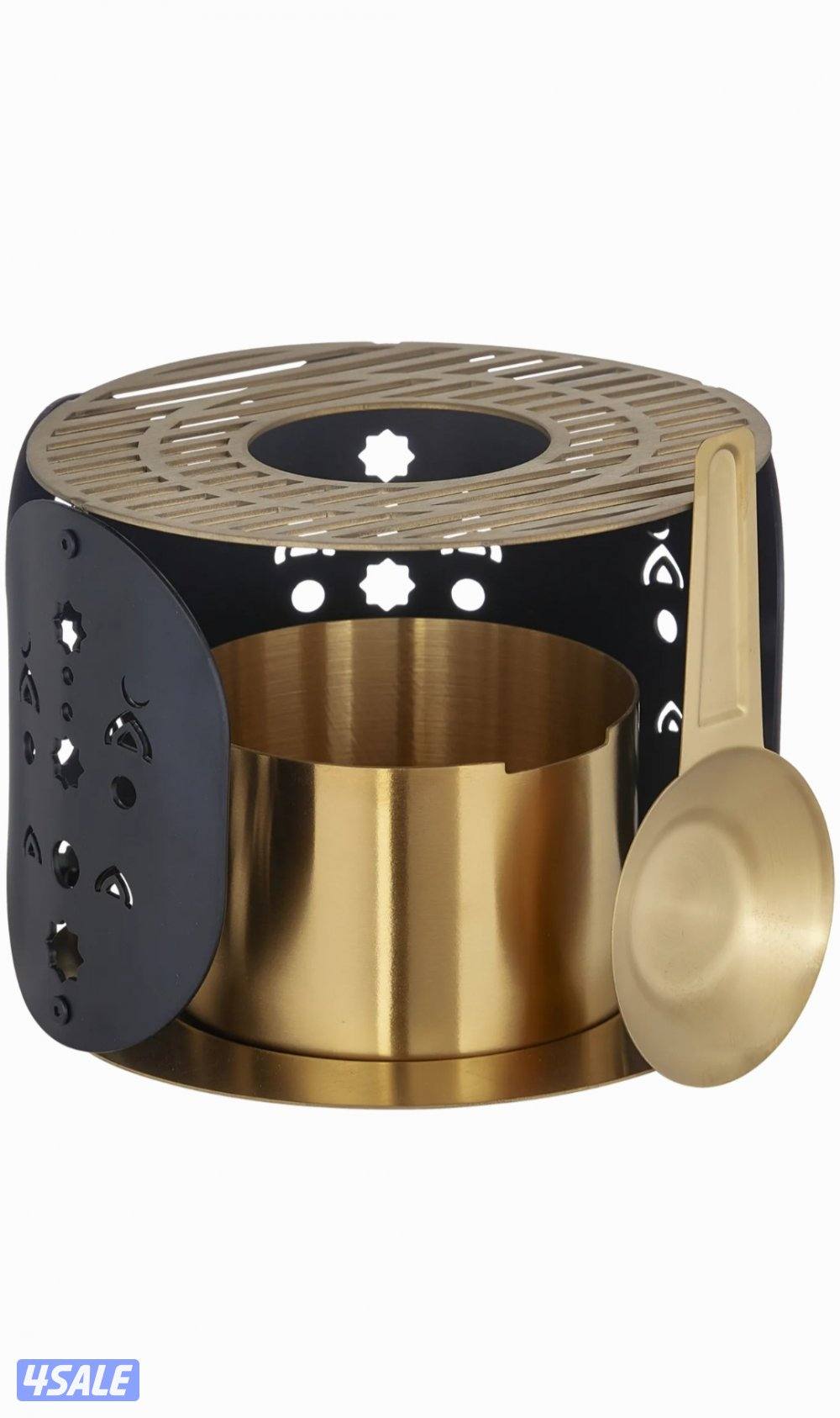 أبيات – دلة الهامة مع حامل ذهبي وأسود – سعة 1 لتر
Abyat – Alhama Dalla6