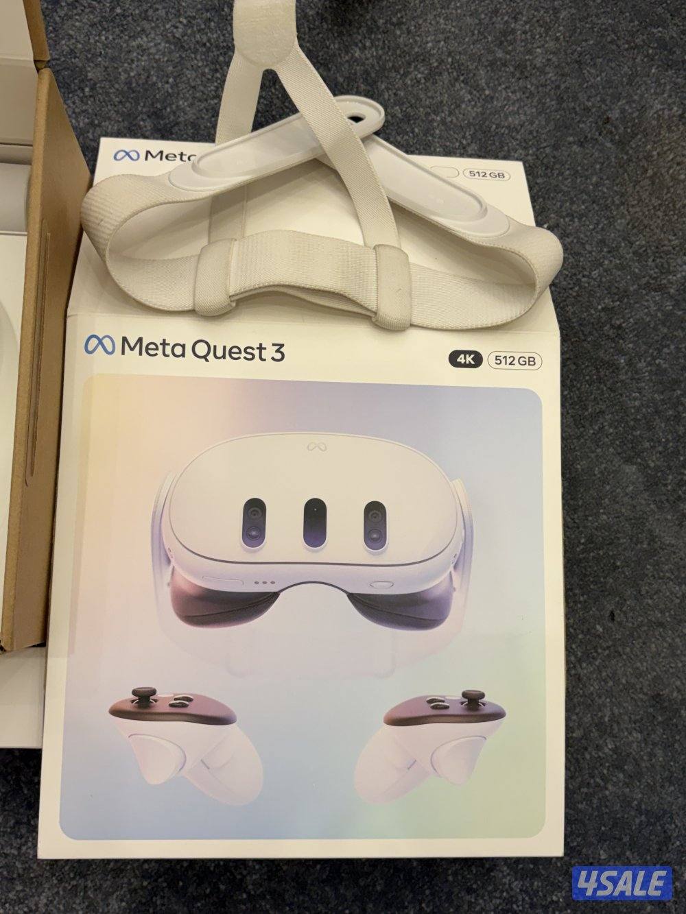 Meta Quest 3 - 4K 512GB + حزام عالي الجودة ومريح + شنطه عالية الجودة4