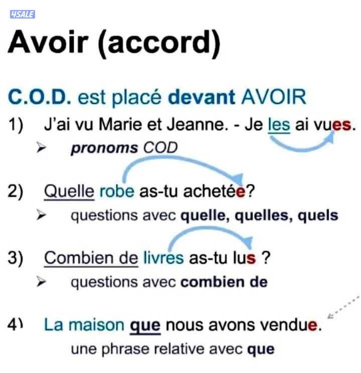 مدرس لغه فرنسيه....خبره بالمناهج الكويتيه...شرح وافي للقواعد وتبسيطها2