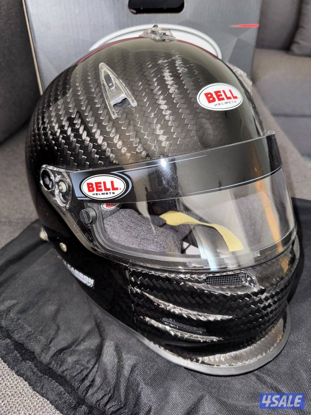Carbon Fiber GP3 Bell Helmet (Size 59 - 73/8) خوذة كاربون فايبر0