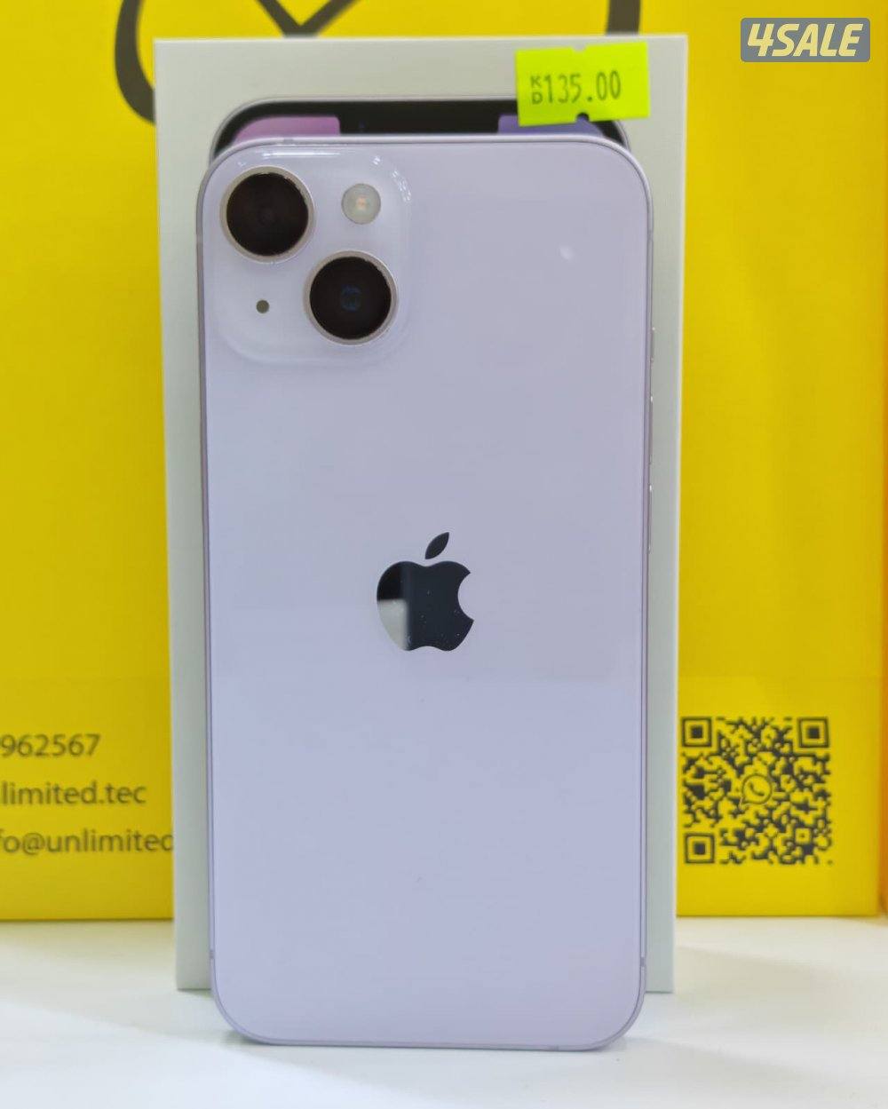 ايفون14–128جيجابايت–بنفسجي–iPhone14–128GB–Purple–used–like–new8