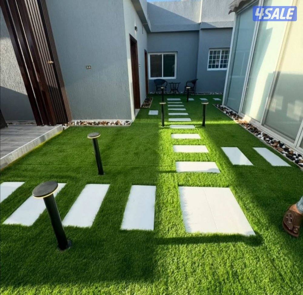 تنسيق حدائق ف جميع مناطق الكويت تركيب الثيل الصانعي والسورالتركي1