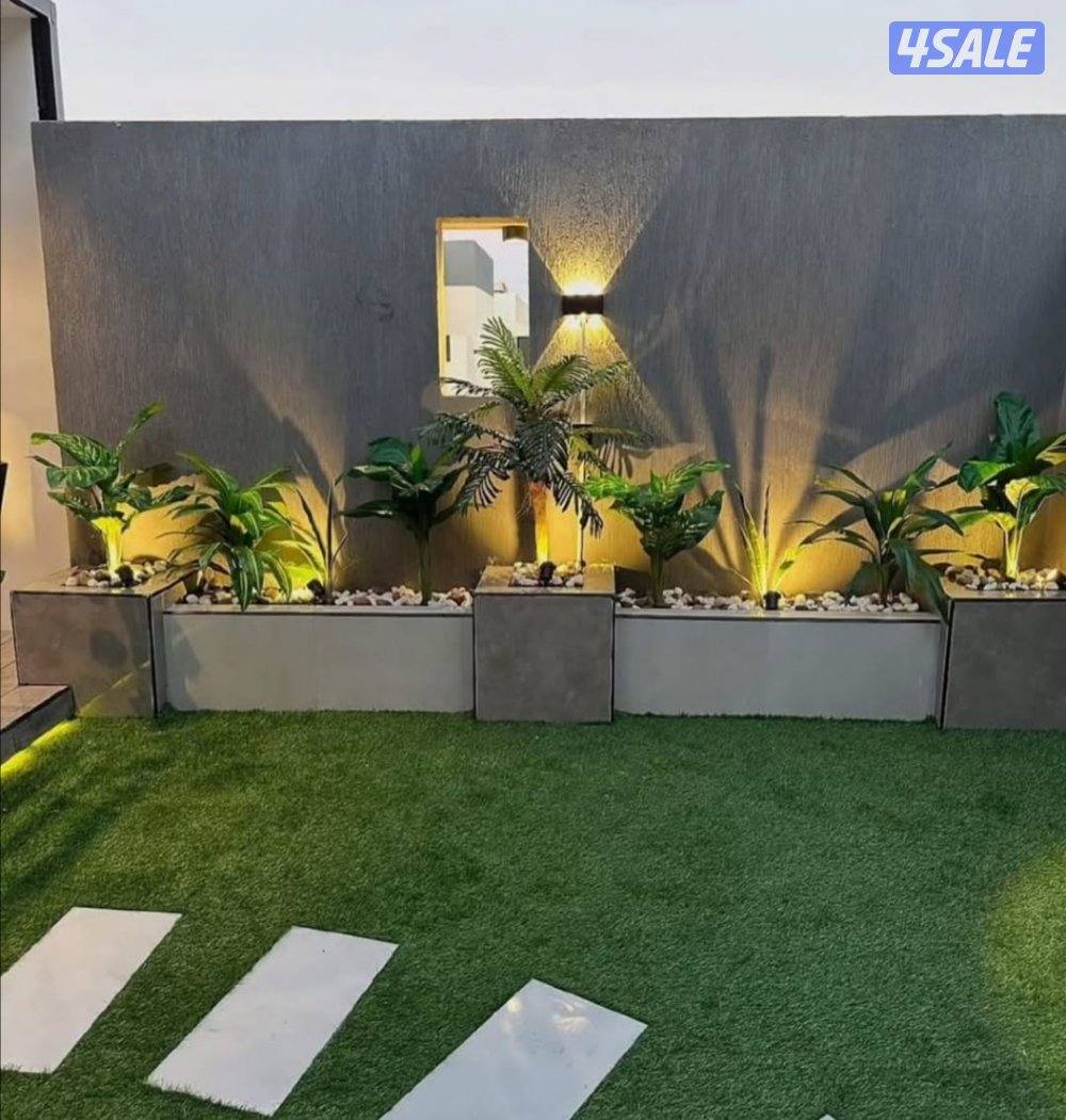 تنسيق حدائق ف جميع مناطق الكويت تركيب الثيل الصانعي والسورالتركي2