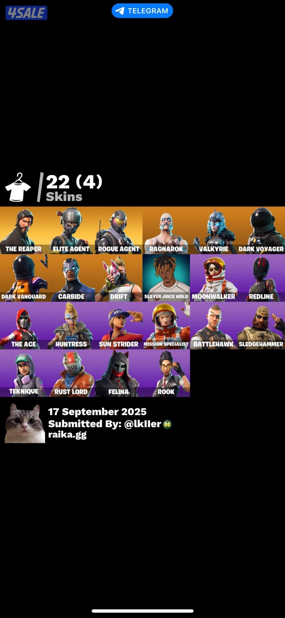 حساب فورت نايت نادر0