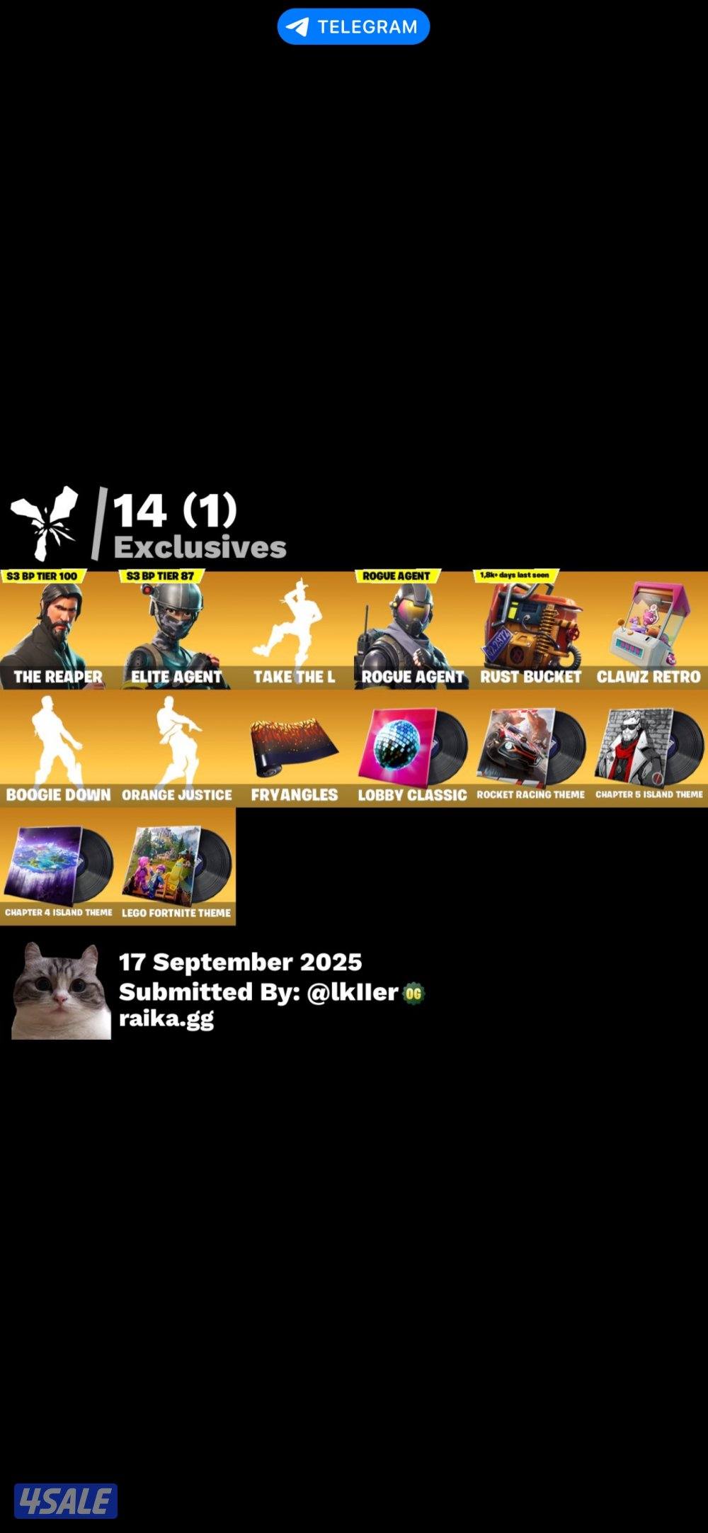 حساب فورت نايت نادر5