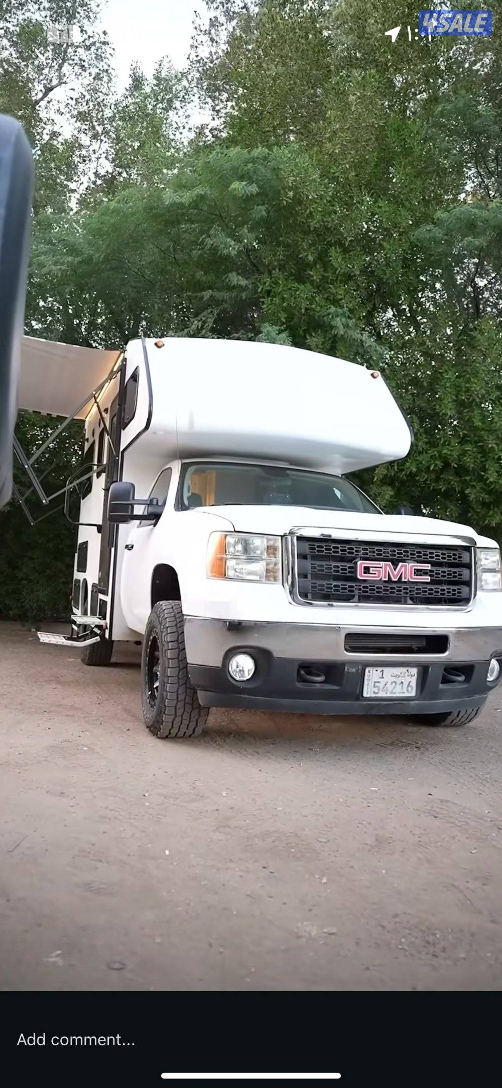 كرفان GMC HD 2500 موديل ٢٠١١ كامبر فايبرجلاس من مصنع لايف كرفان2