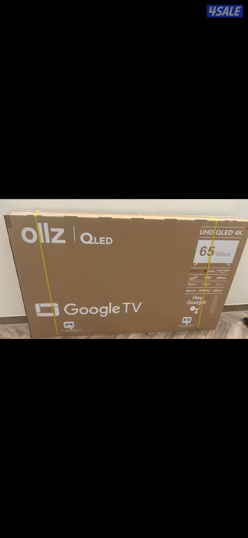 تلفزيون من نوع QLED من علامة “Ollz” بحجم 65 بوصة السعر 100 دينار0